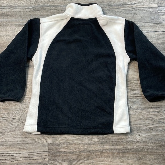 Snozu Boys Black and White Pullover 1/4 Zip Microfleece Jacket, size 7 - Picture 5 of 5